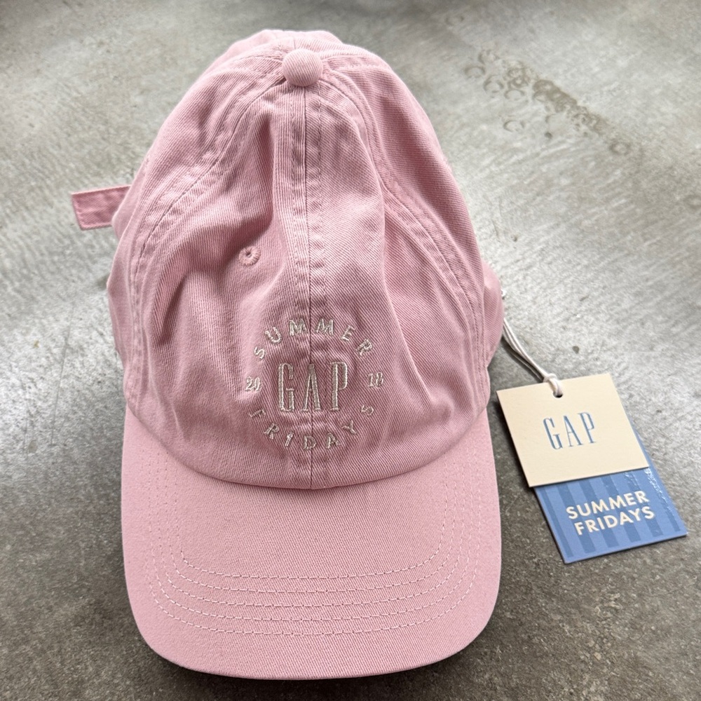 GAP Kids Light Pink 'Summer Fridays' Cotton Baseball Cap